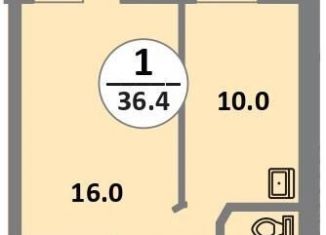 Продажа 1-комнатной квартиры, 36.4 м2, Красноярск, проспект 60 лет Образования СССР, 48, Советский район