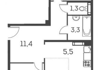 Продается 3-комнатная квартира, 59.6 м2, Новосибирск, Ленинский район, Междуреченская улица, 7/1