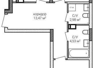 Продаю двухкомнатную квартиру, 70.5 м2, Нижний Новгород