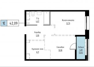 Продается 1-комнатная квартира, 42.1 м2, Хабаровск