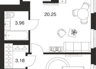 Продается 1-комнатная квартира, 44.5 м2, Тульская область