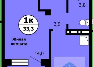 Продажа однокомнатной квартиры, 30.2 м2, Красноярский край, улица Лесников, 41Б