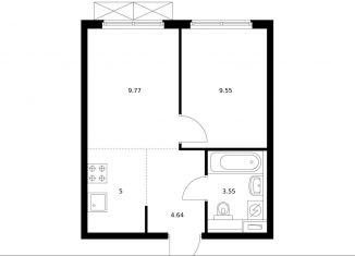 Продажа 1-комнатной квартиры, 32.5 м2, Ленинградская область, жилой комплекс Янинский Лес, 6