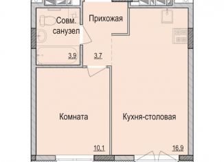 Продаю 1-ком. квартиру, 34.6 м2, Ижевск, Камбарская улица, 94к3