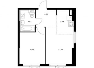 Продам 1-ком. квартиру, 36.3 м2, Ленинградская область, Невская улица, 15к1