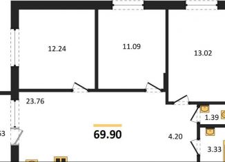 Продам трехкомнатную квартиру, 69.9 м2, Ростовская область