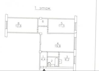 3-комнатная квартира на продажу, 59 м2, Красноярский край, Кольцевая улица, 30