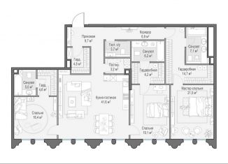 Продажа трехкомнатной квартиры, 170.3 м2, Москва, метро Фрунзенская