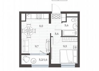 Продажа 2-ком. квартиры, 32.8 м2, Дербент