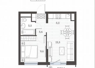 Продается 2-ком. квартира, 36.2 м2, Дербент