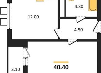 Продаю 1-ком. квартиру, 40.4 м2, Воронеж, Центральный район, улица Шишкова, 140Б/6