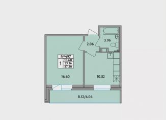 Продажа однокомнатной квартиры, 37 м2, деревня Новое Девяткино, Главная улица, 2