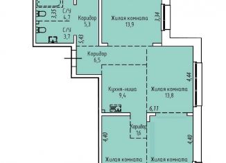 Продажа 4-комнатной квартиры, 85.2 м2, Иркутская область, Култукская улица, 16