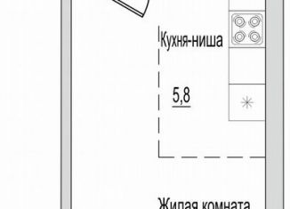 Продажа однокомнатной квартиры, 31 м2, деревня Борисовичи, улица Героя России Досягаева, 6