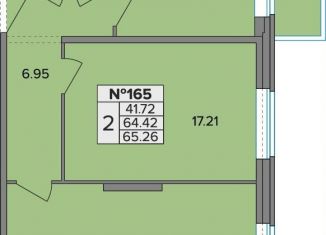Продается двухкомнатная квартира, 65.3 м2, посёлок Шушары
