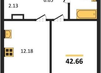 Продажа 1-комнатной квартиры, 42.7 м2, Воронеж, Коминтерновский район