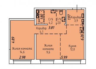 Продажа двухкомнатной квартиры, 50.4 м2, Иркутская область, Култукская улица, 16