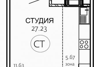 Квартира на продажу студия, 24.2 м2, Челябинская область