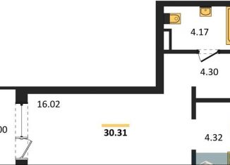 Продажа квартиры студии, 30.3 м2, Воронеж, Покровская улица, 19