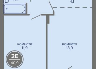 2-ком. квартира на продажу, 40.9 м2, Пермь, шоссе Космонавтов, 309Ак1