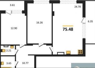 Продается 2-комнатная квартира, 75.5 м2, Воронеж, Левобережный район, Ленинский проспект, 108А