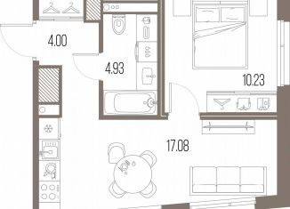 Продаю 1-ком. квартиру, 36.2 м2, Санкт-Петербург, метро Василеостровская, Кожевенная линия, 39к6