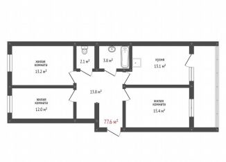 Продаю 3-комнатную квартиру, 77.6 м2, Амурская область, Свободная улица, 197