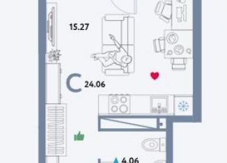 Продается квартира студия, 24.5 м2, Екатеринбург, метро Геологическая, Сибирский тракт, 24