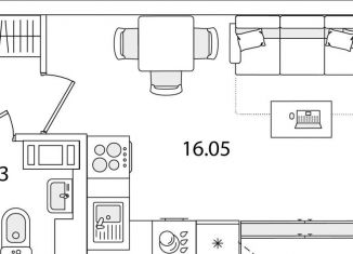 Продам квартиру студию, 23.4 м2, Санкт-Петербург