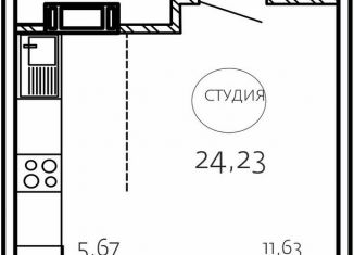 Продам квартиру студию, 24.2 м2, Челябинская область