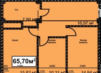 Продаю 2-комнатную квартиру, 65.7 м2, Ставропольский край