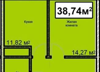 Продам 1-ком. квартиру, 38.7 м2, Ставропольский край