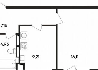 Продается 1-комнатная квартира, 37.4 м2, Крым, Олимпийская улица, 2