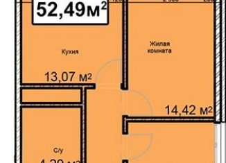 Продажа 2-комнатной квартиры, 52.5 м2, Ставропольский край