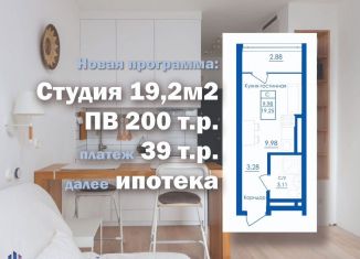 Продается квартира студия, 19.3 м2, село Михайловка, Новоуфимская улица, 13