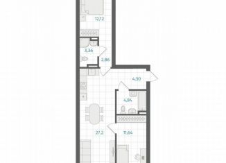 Продается 2-комнатная квартира, 67.6 м2, Челябинская область