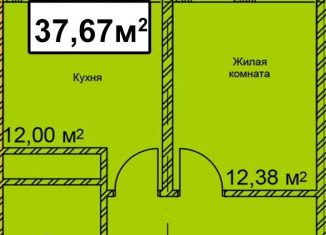 1-комнатная квартира на продажу, 37.7 м2, Ставропольский край