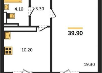 Продажа однокомнатной квартиры, 39.9 м2, Воронеж, Центральный район, улица Шишкова, 140Б/16