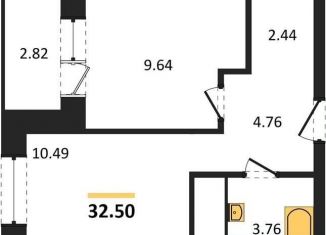 Однокомнатная квартира на продажу, 32.5 м2, Воронеж, Ленинский район