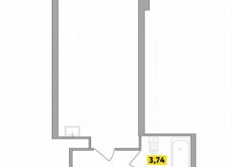 Продается квартира студия, 27.5 м2, деревня Радумля