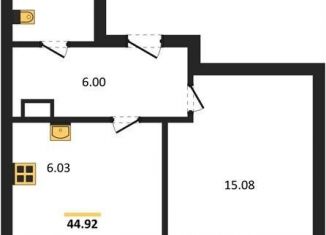 Продаю 1-комнатную квартиру, 44.9 м2, Новосибирск, улица Краузе, 31