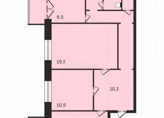 Трехкомнатная квартира на продажу, 80 м2, Москва, Малая Сухаревская площадь, 1с1, метро Цветной бульвар