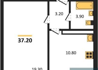 1-комнатная квартира на продажу, 37.2 м2, Воронеж, улица Шидловского, 28