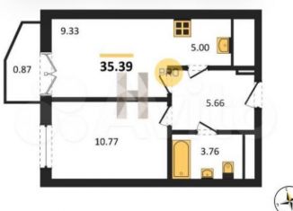 Продажа 2-комнатной квартиры, 35.4 м2, Уфа, проспект Дружбы Народов, 51