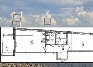 1-комнатная квартира на продажу, 43 м2, Санкт-Петербург, ЖК Морская Набережная