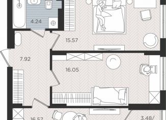 Продаю 2-ком. квартиру, 62.1 м2, Калининград, Центральный район