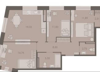 Продажа 3-ком. квартиры, 75.8 м2, Санкт-Петербург, метро Петроградская, набережная реки Карповки, 31к1