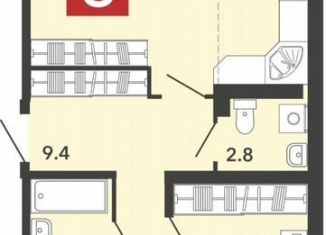 Продается трехкомнатная квартира, 85.4 м2, село Засечное, Фонтанная улица, с70