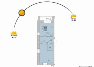 Продается 1-ком. квартира, 50.1 м2, Вологодская область, Окружное шоссе, 39