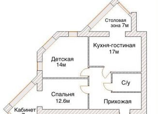 Продаю 2-комнатную квартиру, 74 м2, Раменское, улица Приборостроителей, 16А